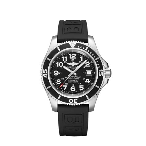 breitling superocean ii 42 a17365c91b1s2 42 mm steel dial black|Breitling Superocean II 42 .